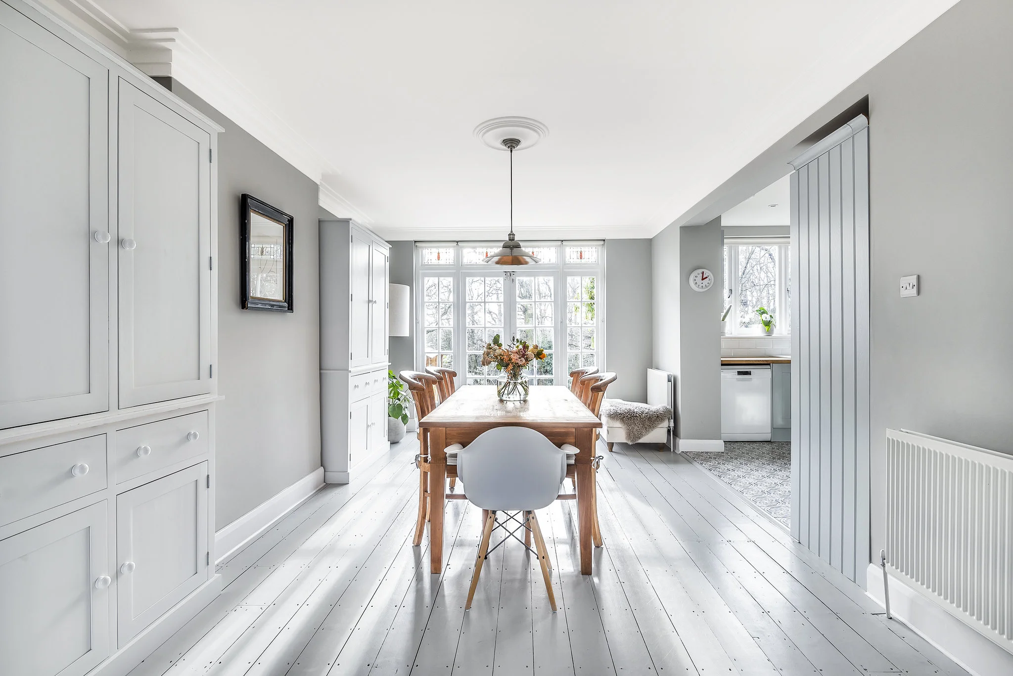 Grey interiors property photograph