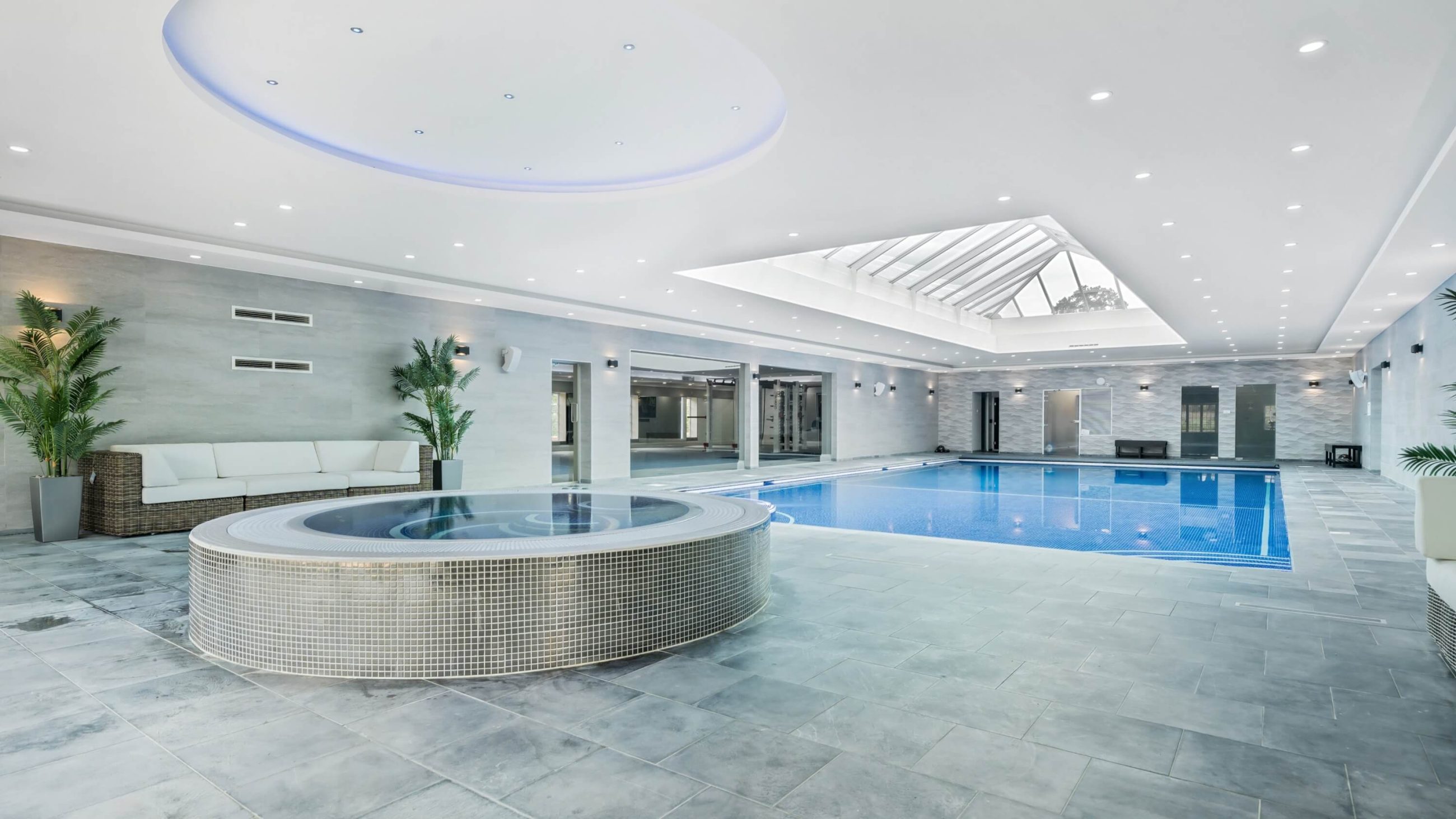 Photography of indoor swimming pool in luxury hampshire home