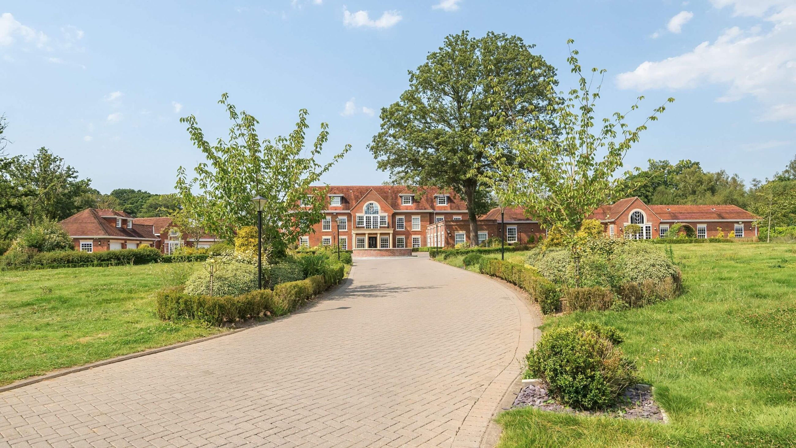 Exterior photograph of luxury home in Hampshire