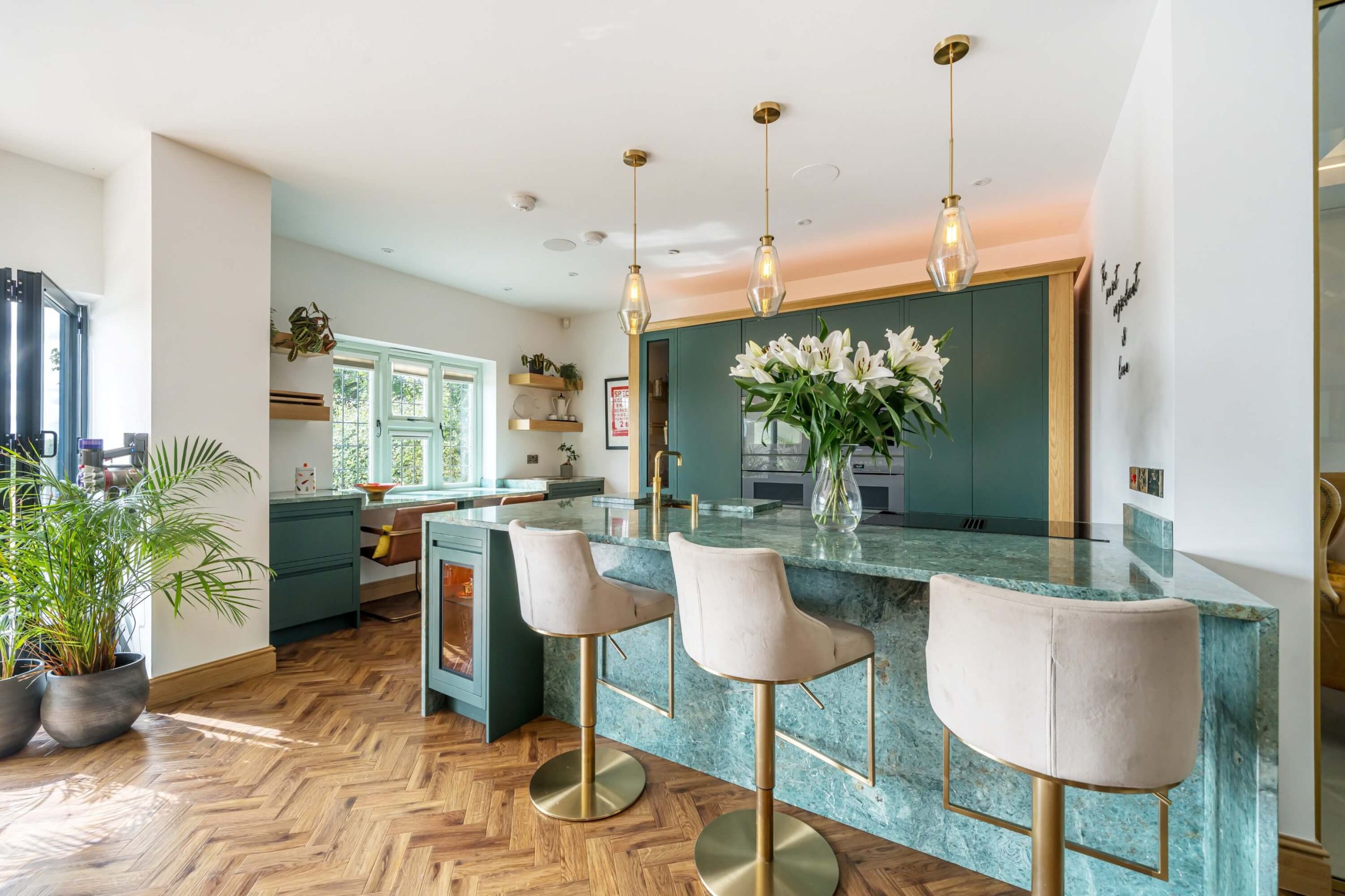 Property photography of modern kitchen in country home