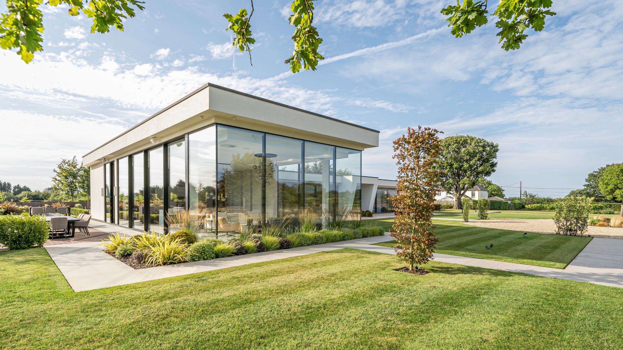 Exterior photo of modern luxurious home