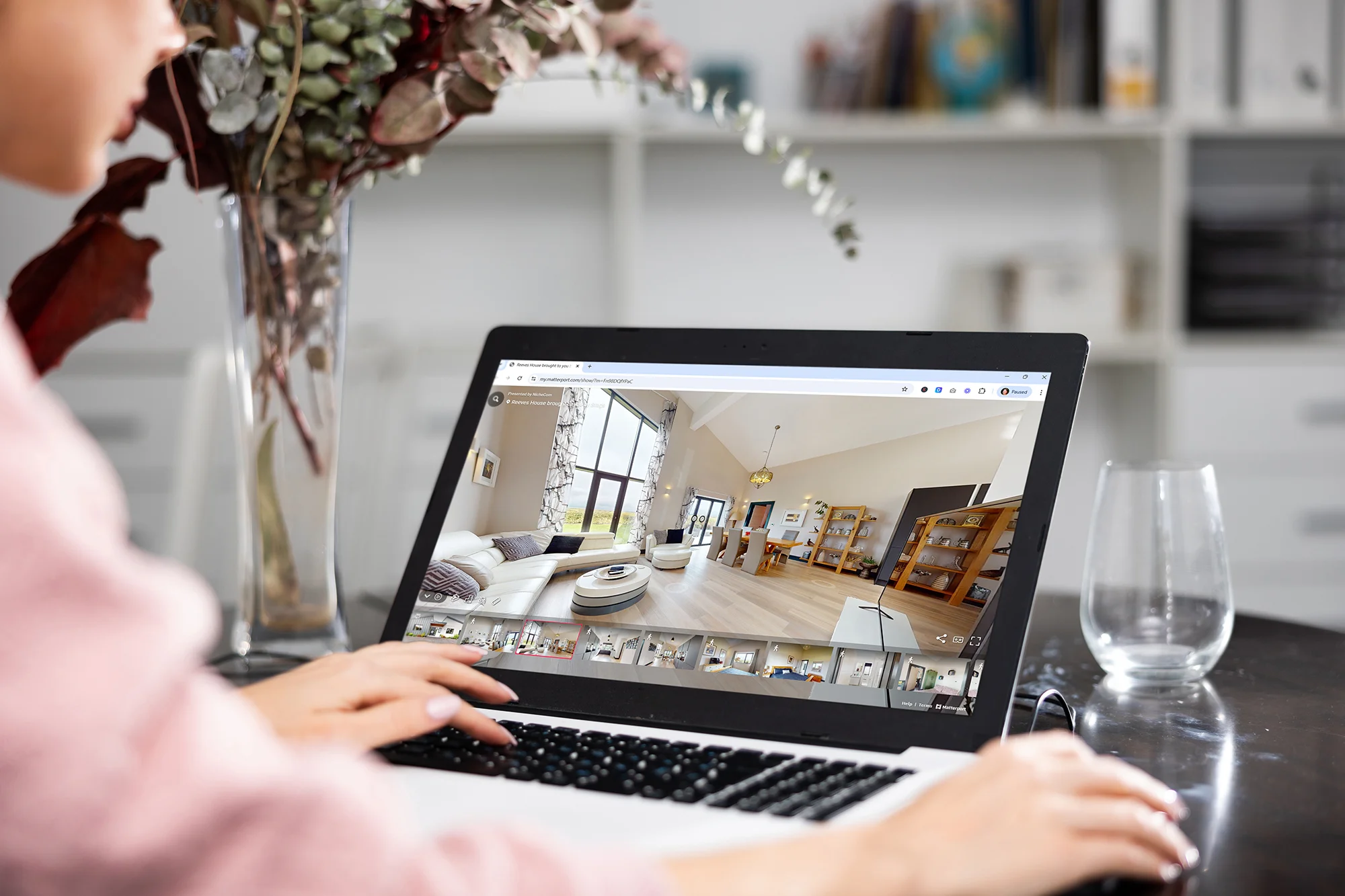 Preview Matterport viewed on laptop