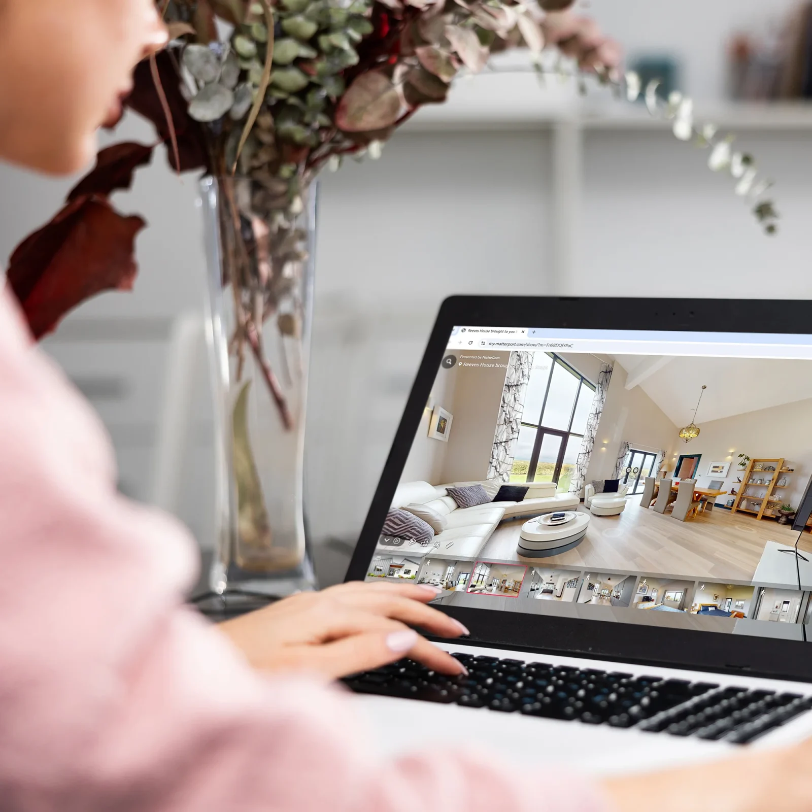 Preview Matterport viewed on laptop